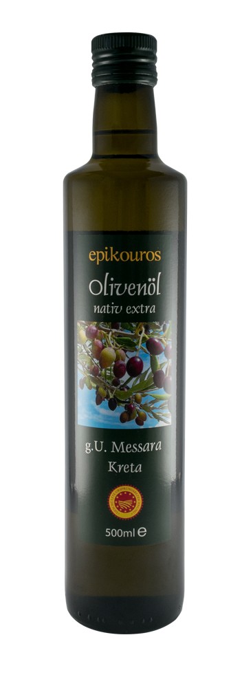 Ulei de masline extravirgin bio din Messara Kreta, 500ml Epikouros
