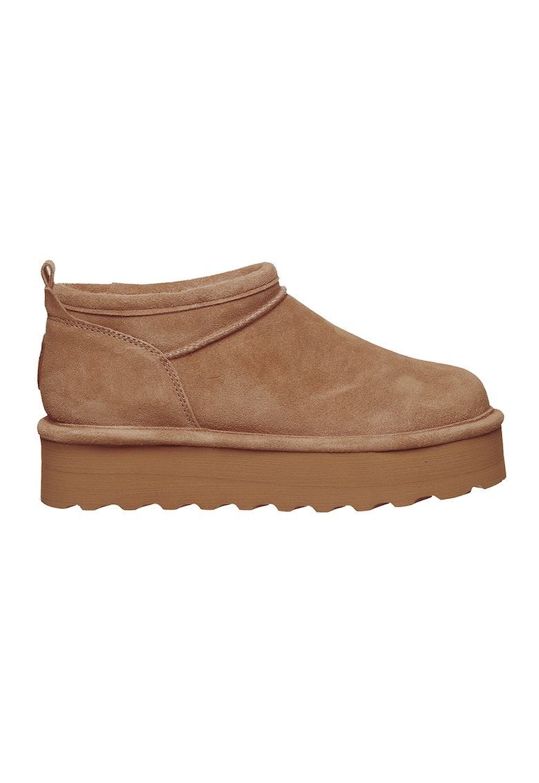 Oferte la Ghete slip-on flatfornm Retro - Maro scortisoara