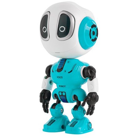 Oferte la Jucarie Robot Voice ZAB0117B Microfon Incorporat Repetare Cuvinte/Sunete Albastru
