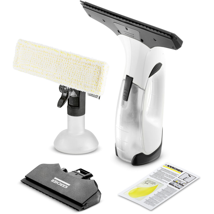 Aspirator pentru Geamuri WV 2 Plus N (1.633-642.0) cu Acumulator Alb/Negru