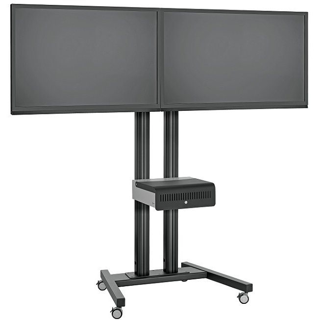 Oferte la Stand TV mobil Vogels pentru podea SidebySide (Negru sau Gri)