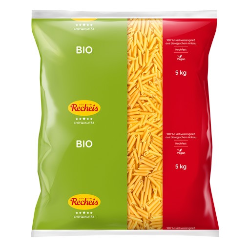 Oferte la Penne rigate bio din grau dur, 5kg Recheis