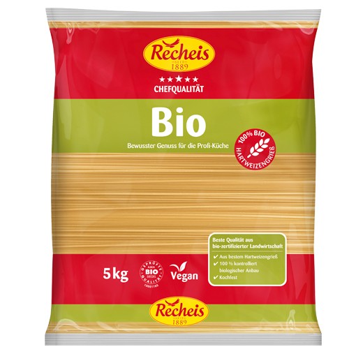 Oferte la Spaghetti bio din grau dur, 5kg Recheis
