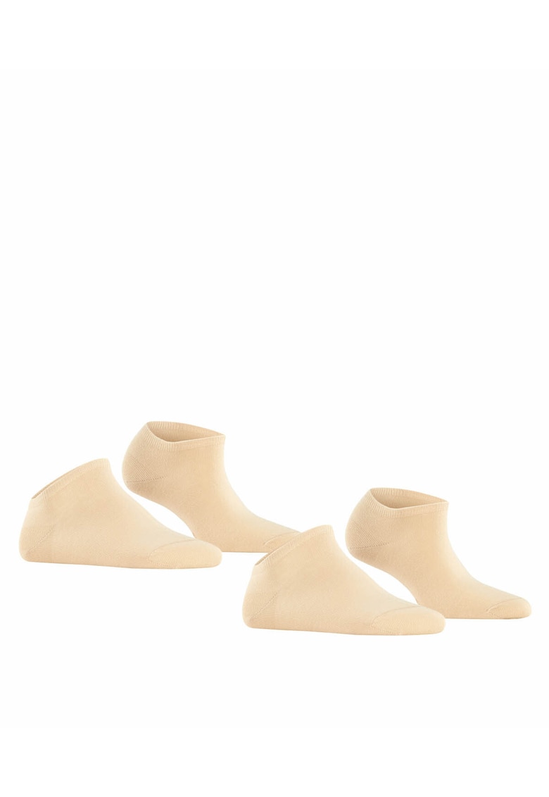 Oferte la Set de sosete uni - pana la glezna - 2 perechi - Bej