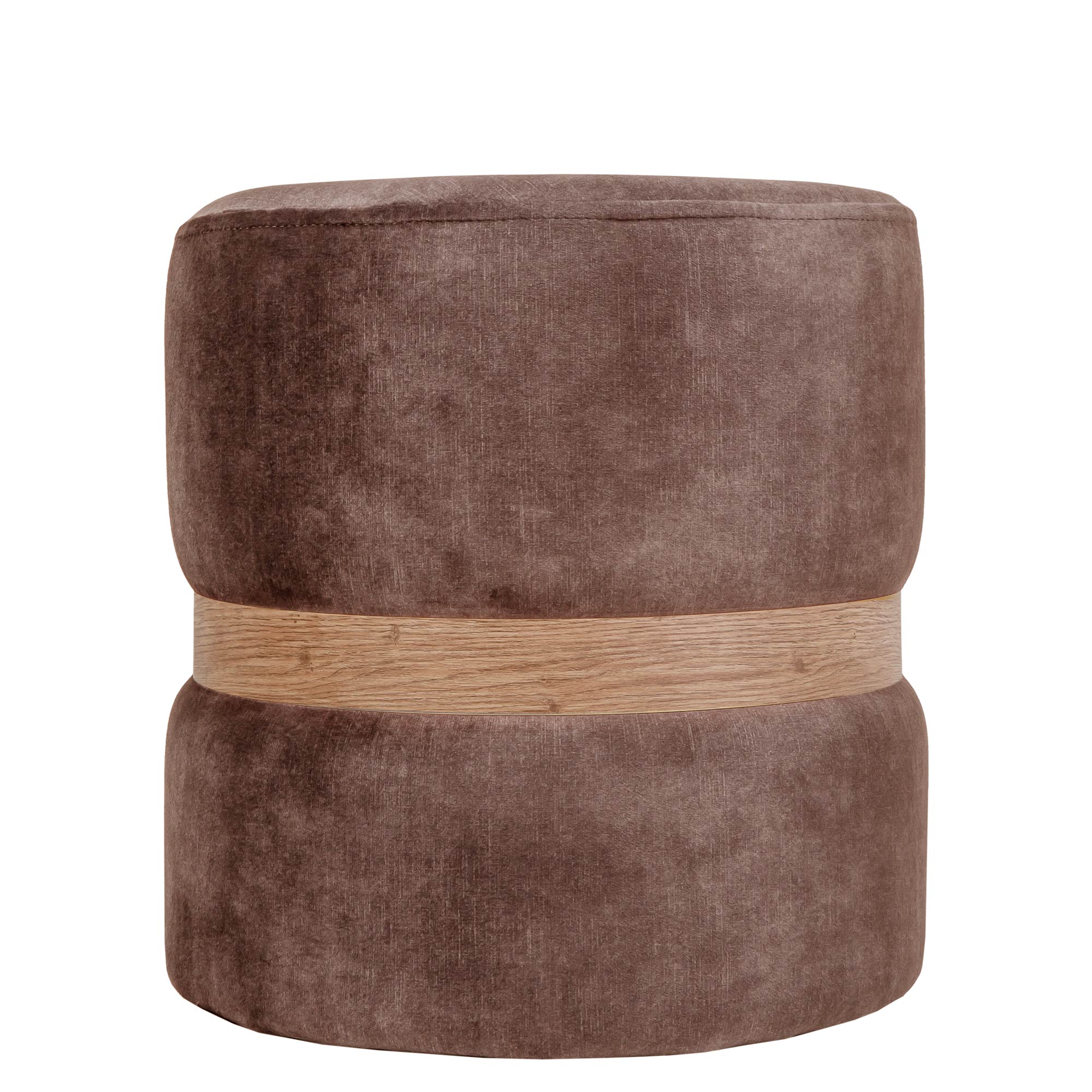 Oferte la Taburet Ring, inel auriu, stofa maro P05, rotund, 38 x 38 x 40 cm