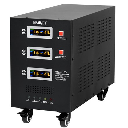 Oferte la Stabilizator de tensiune cu servomotor, trifazat 400V, 25KVA / 17kW Kemot URZ3437-25