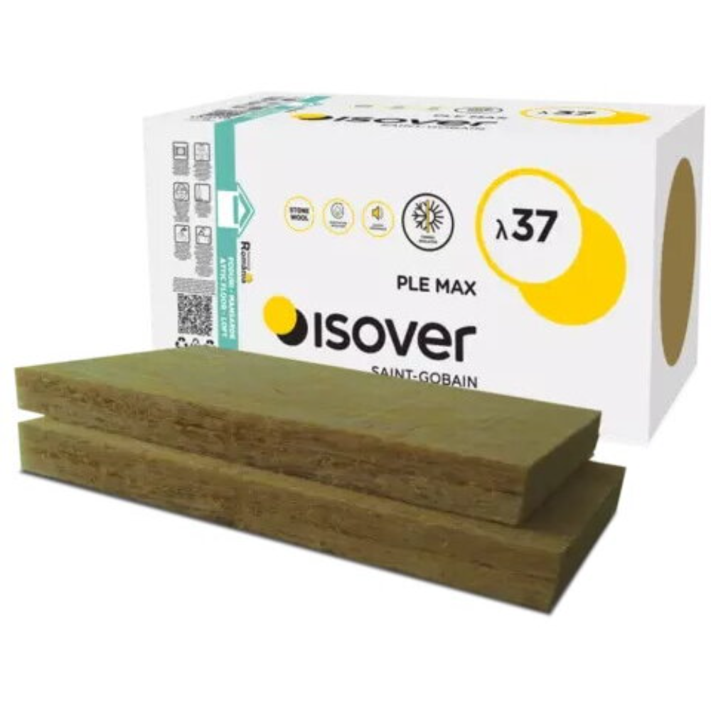 Oferte la Vata minerala bazaltica Isover PLE MAX 50, necaserata, 7.2 m²/pachet, 50 x 600 x 1000 mm