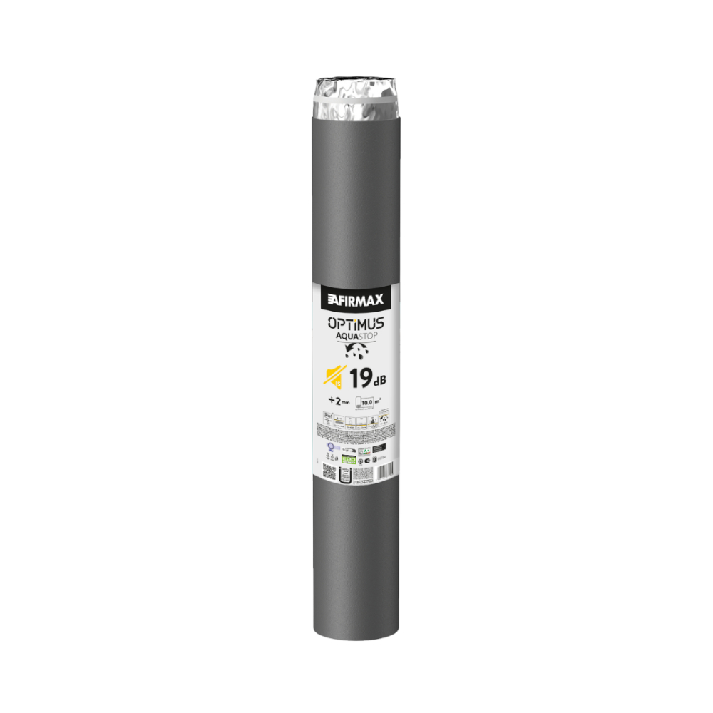 Oferte la Folie izolatoare parchet Afirmax Optimus Aquastop, impotriva umezelii, material PEHD + PET, 2 mm, 10 x 1 m