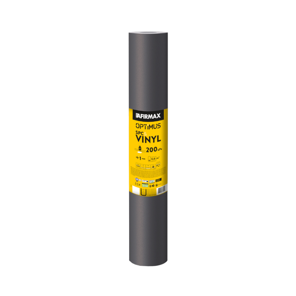 Oferte la Folie izolatoare pardoseala SPC & Vinyl Afirmax Optimus, incalzire in pardoseala, material PEHD, 1mm, 12.5 x 1 m