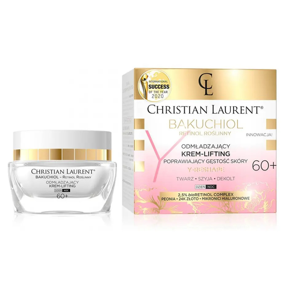 Oferte la Crema de fata, Christian Laurent, bioBakuchiol Y-Reshape, Rejuverating and Skin Density Improving Cream-Lifting 60+ (Concentratie: Crema, Gramaj: 50 ml)