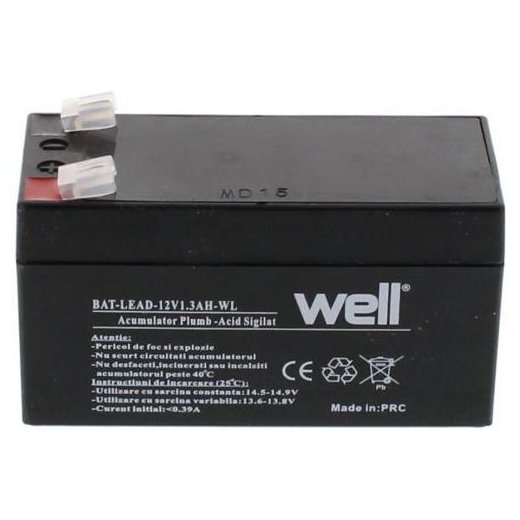 Oferte la Acumulator plumb acid 12V 1.3AH Well BAT-LEAD-12V1.3AH-WL