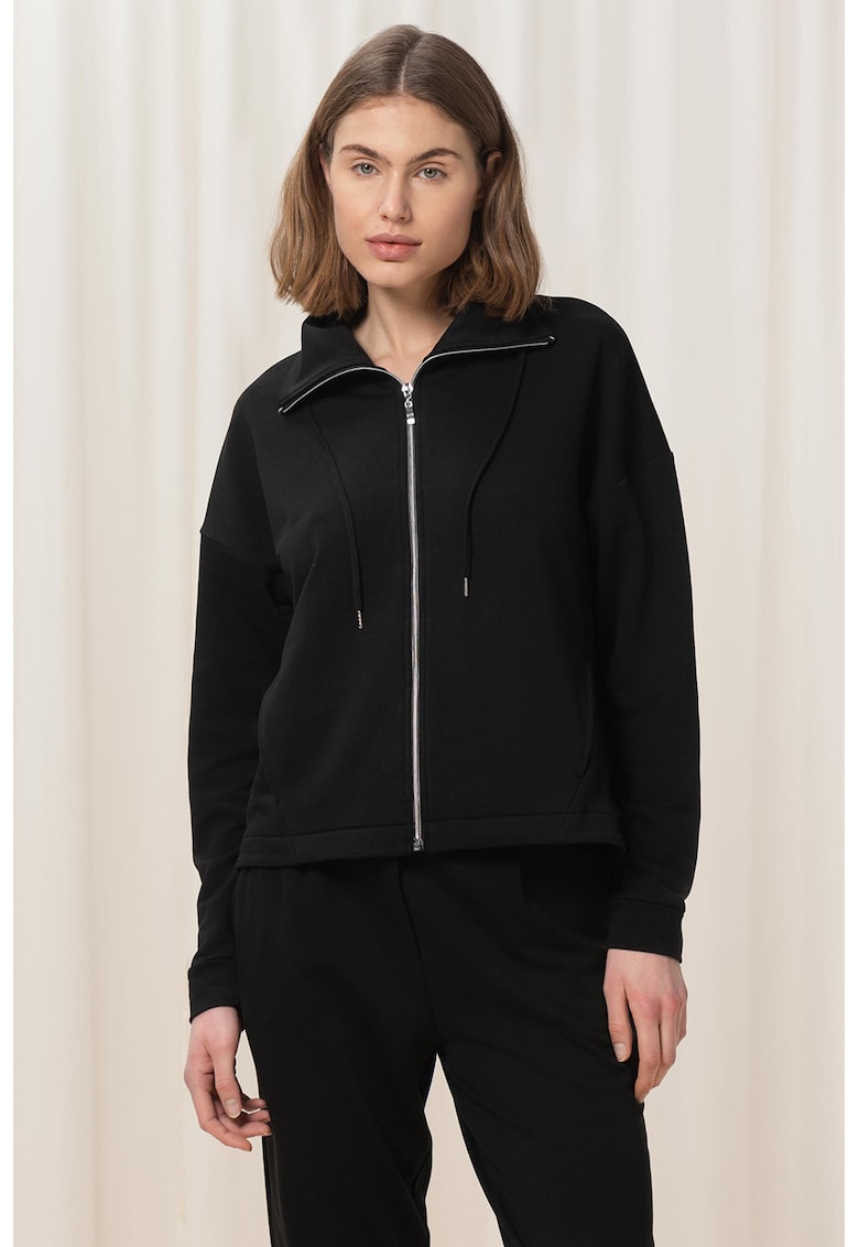 Oferte la Bluza de trening de casa cu fermoar - Negru