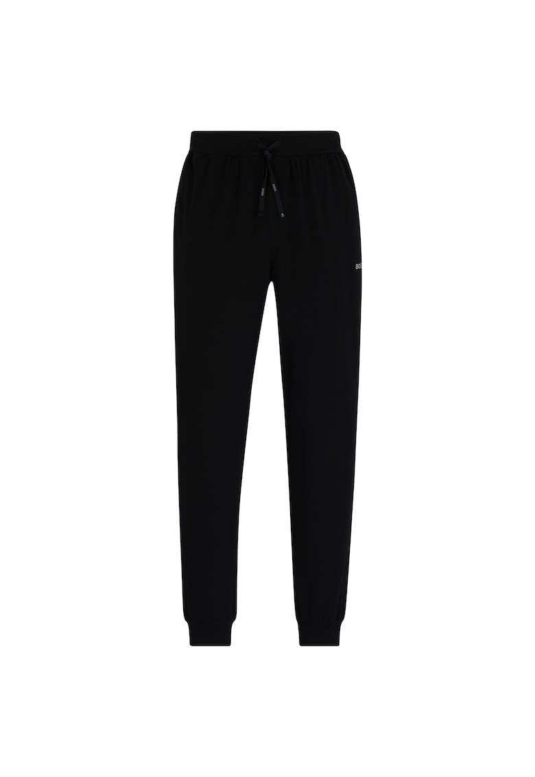 Oferte la Pantaloni de trening de casa cu talie ajustabila - Negru