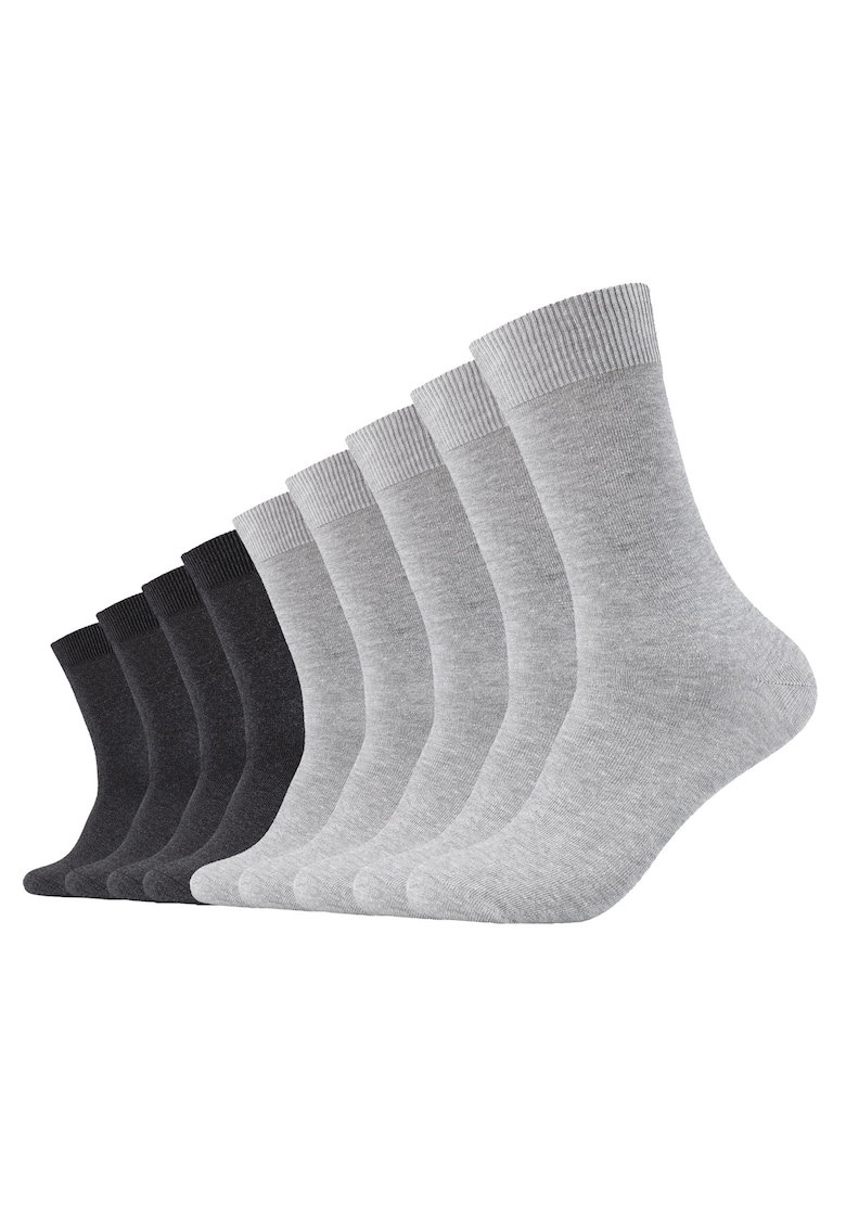 Oferte la Set de sosete unisex cu model uni - 9 perechi - Gri/Gri deschis