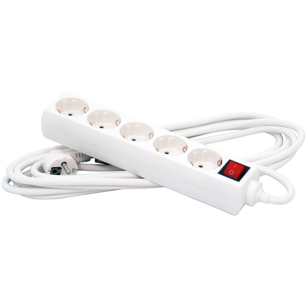 Oferte la Prelungitor cu protectie PP-5-30 5 prize 3m alb