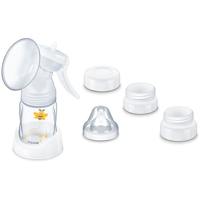Oferte la Pompa manuala de alaptare BY15 Perne din silicon Alb