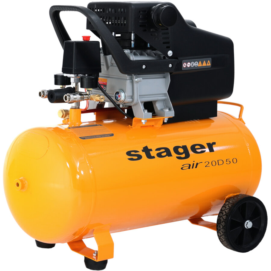 Oferte la Air 20D50 compresor aer 50L 8bar 200L/min monofazat angrenare directa