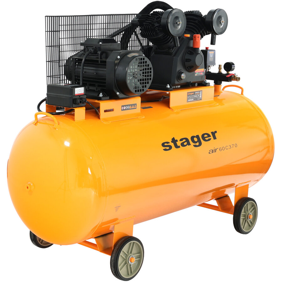 Oferte la Air 60C370 compresor aer 370L 10bar 600L/min trifazat angrenare curea