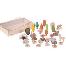 Oferte la Set De 37 Figurine Din Lemn Pentru Activitati Educative Padurea