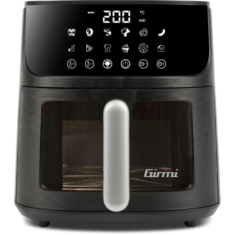 Oferte la Friteuza cu Aer Cald Ecofrit Black FG78 Capacitate 6L 12 Programe 1500W Negru