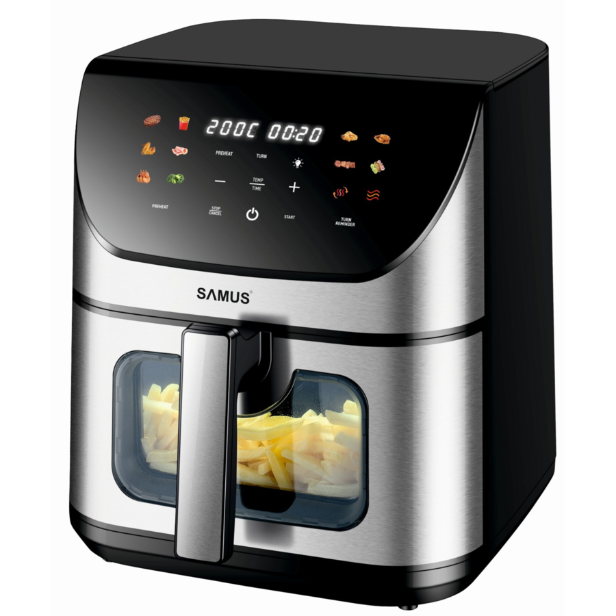 Oferte la Friteuza AF8-S1700DW cu Aer Cald 1700W Capacitate 8L Timer
