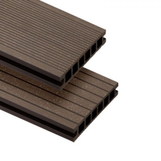 Oferte la Deck WPC  Bergdeck B140  periat  culoare nuc  BDE003  2200x140x22 mm