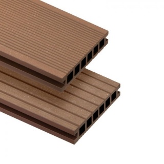 Oferte la Deck WPC  Bergdeck B140  periat  culoare castan  BDE007  2200x140x22 mm