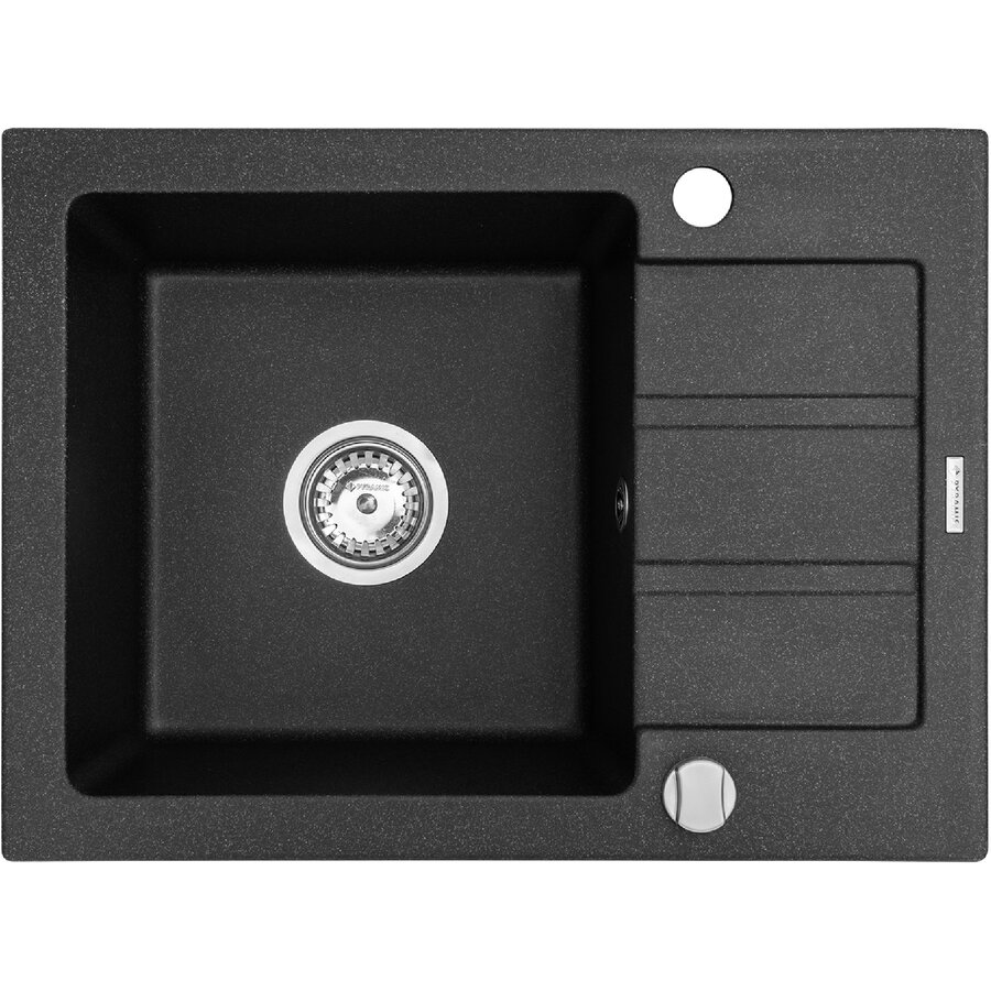 Chiuveta Granit Next 62x44 1B 1D Negru