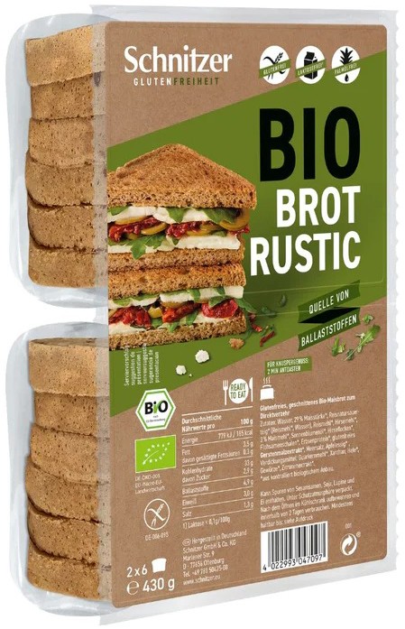 Oferte la Paine bio neagra de toast, fara gluten, 430g Schnitzer Glutenfree