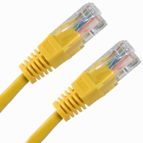 Oferte la PATCH CORD  UTP SPACER Cat5e,  0.5m,  galben, SP-PT-CAT5-0.5M-Y