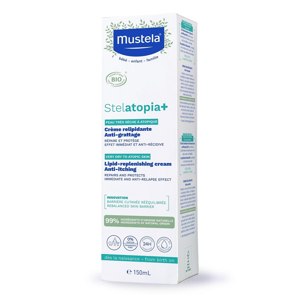 Oferte la Crema de refacere a lipidelor Mustela Stelatopia+, 150 ml