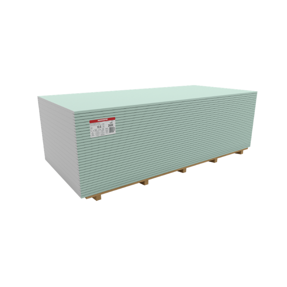 Oferte la Placa gips-carton Norgips GFKI DFH2, rezitenta la foc / umiditate,  12.5 x 2600 x 1200 mm