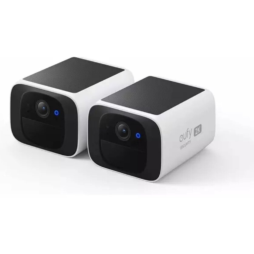 Oferte la Set 2 Camere Supraveghere SoloCam S220 Wireless Panou Solar Rezolutie 2K 2.4 GHz Wi-Fi IP67 Alb