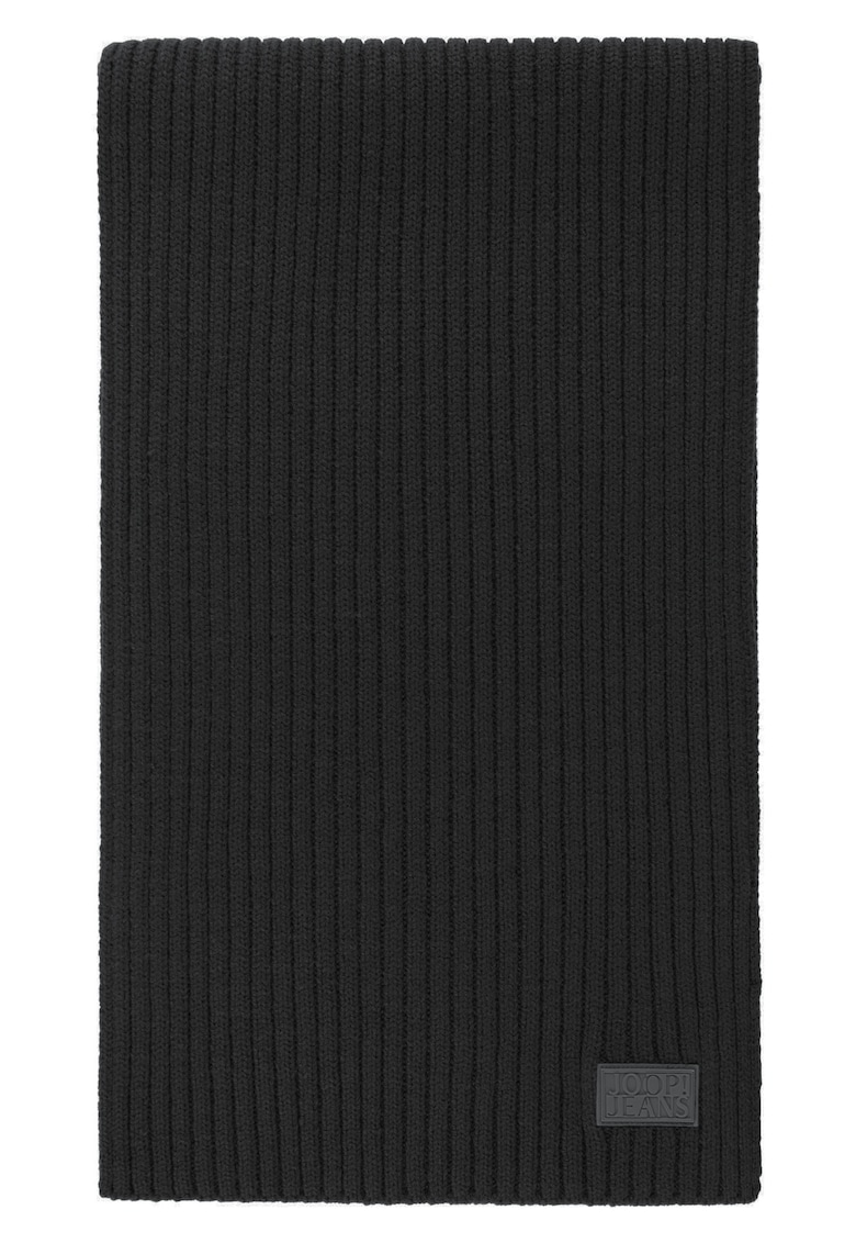 Oferte la Fular striat din amestec de lana Francis - Negru