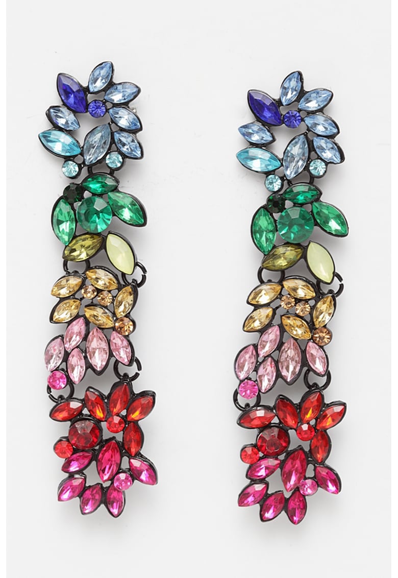 Oferte la Cercei drop cu cristale multicolore - Multicolor