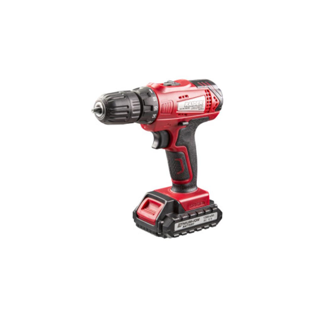 Bormasina Raider RD-CDL34, 12V x 1.5 Ah, 2 viteze, 2 acumulatori si incarcator inclus