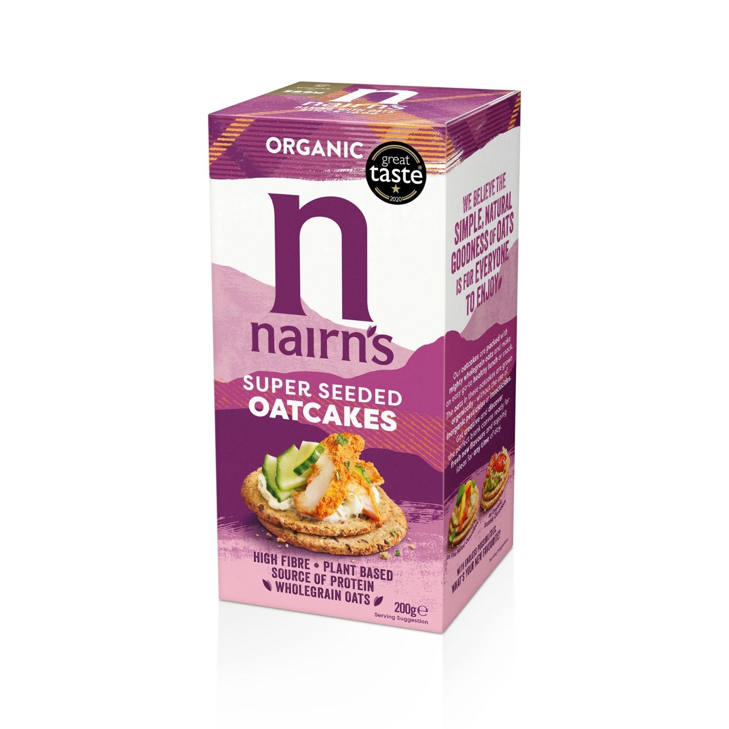 Oferte la Painici Organice din Ovaz Integral cu Seminte Chia 200G Nairn's