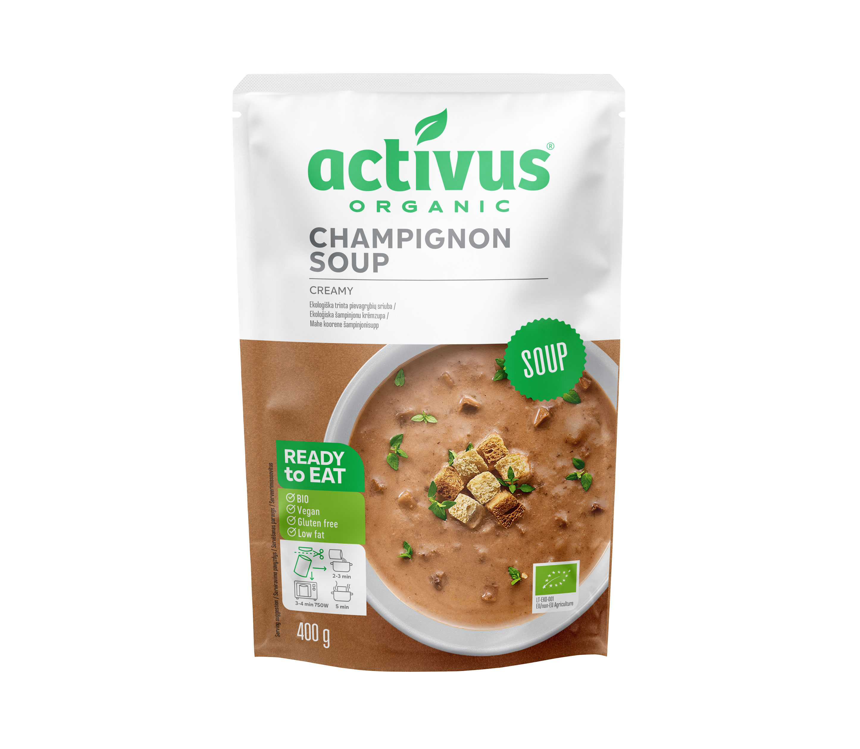 Oferte la Supa BIO Crema de Ciuperci 400G Activus