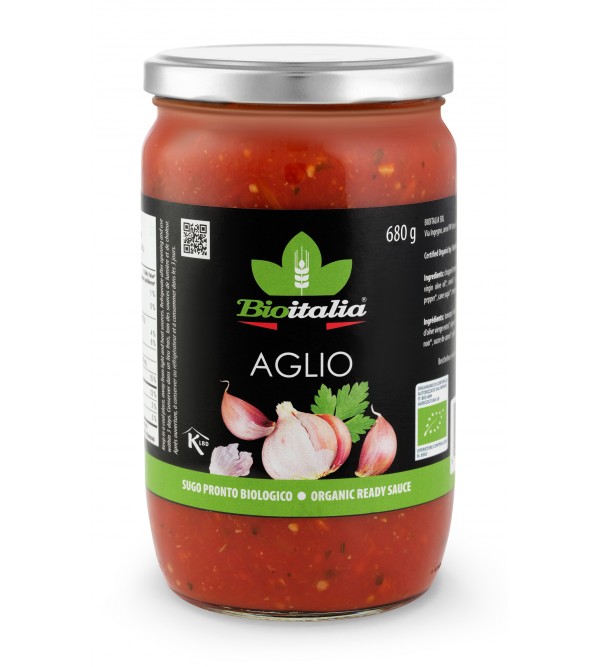 Oferte la Sos Bio pentru Paste cu Usturoi Copt 350g Bioitalia
