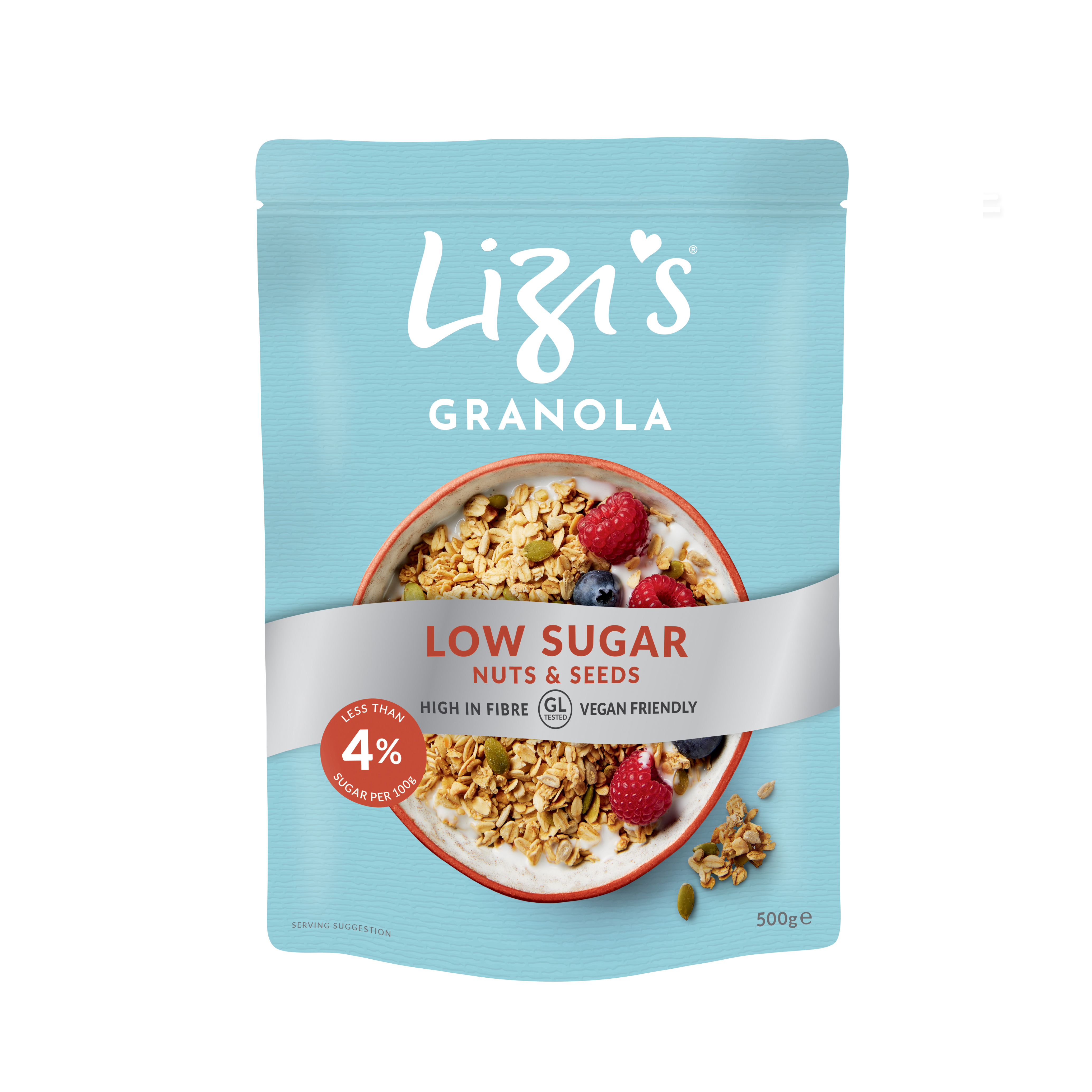 Granola cu nuci si seminte - continut scazut de zahar 500G Lizi's