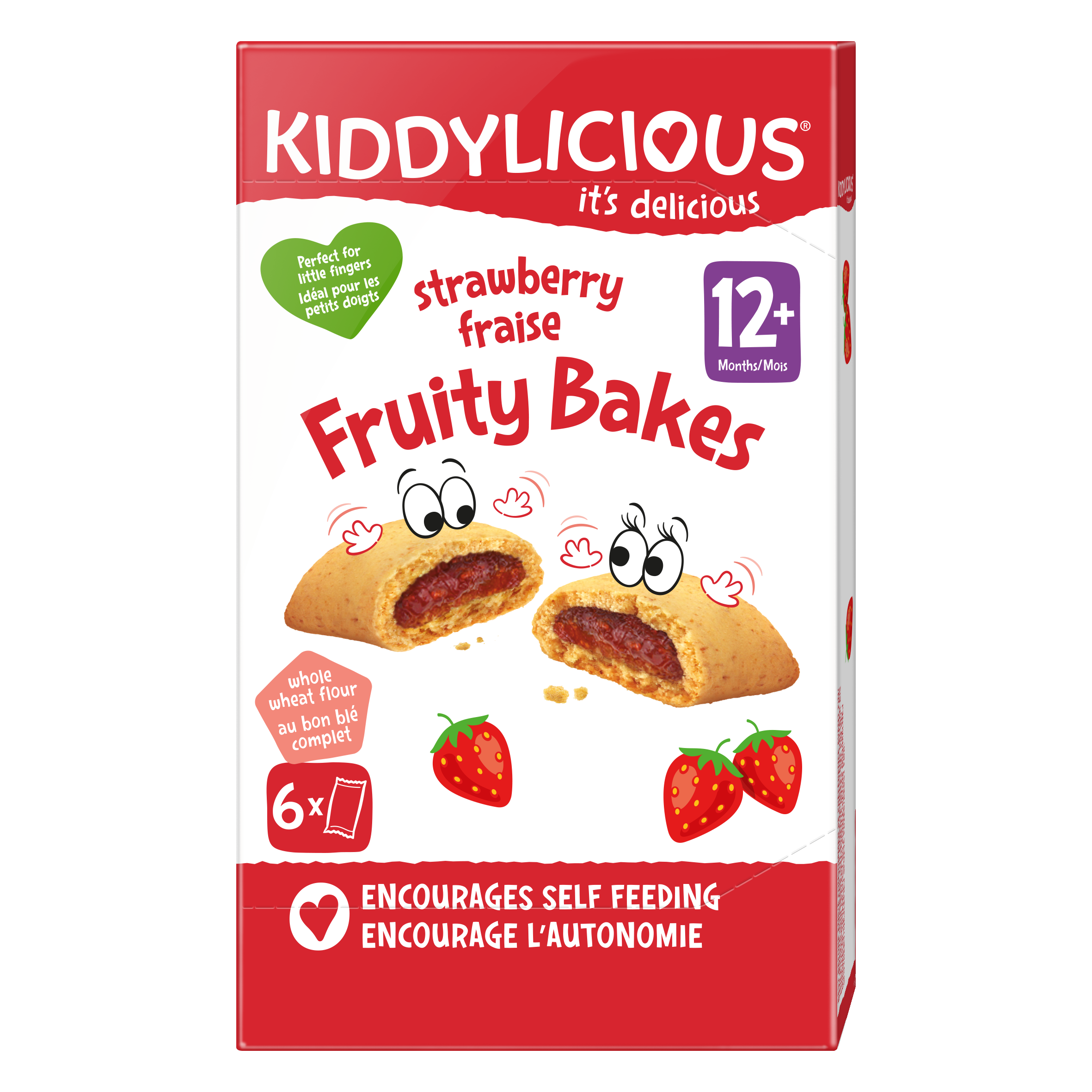 Oferte la Pernite cu Capsuni +12 Luni 6*22g Kiddylicious