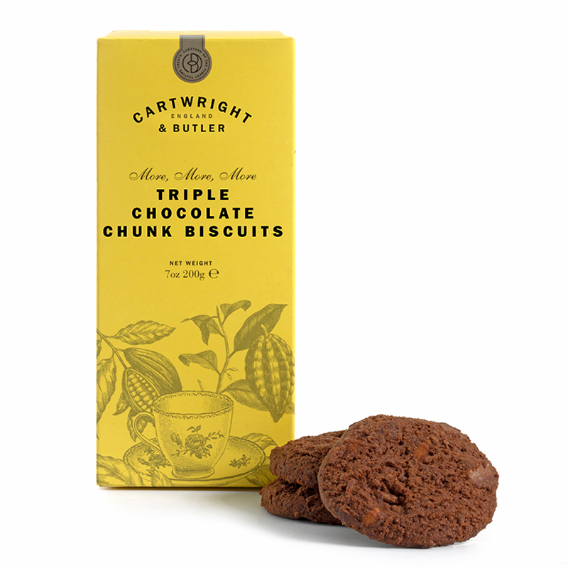 Oferte la Biscuiti cu 3 tipuri de Ciocolata 200g Cartwright & Butler