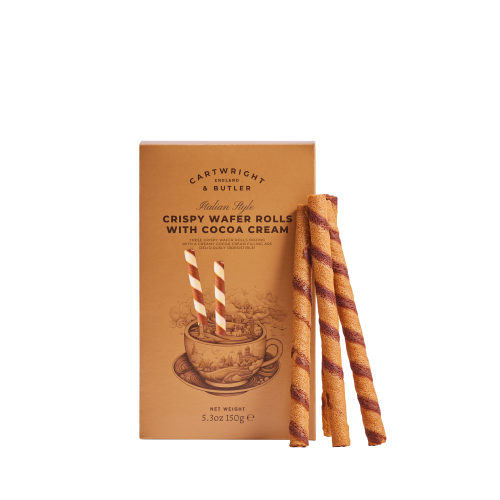 Oferte la Rulouri Crocante din Napolitana cu Crema de Cacao 150G Cartwright & Butler