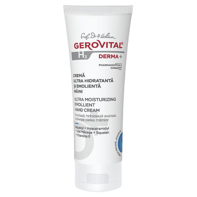 Oferte la Crema de maini ultra hidratanta si emolienta Gerovital H3 Derma+, 100 ml