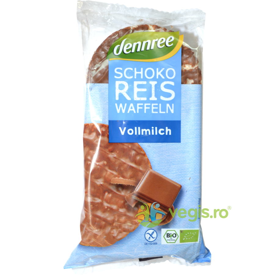 Oferte la Vafe din Orez Expandat cu Ciocolata si Lapte Integral Ecologice/Bio 100g