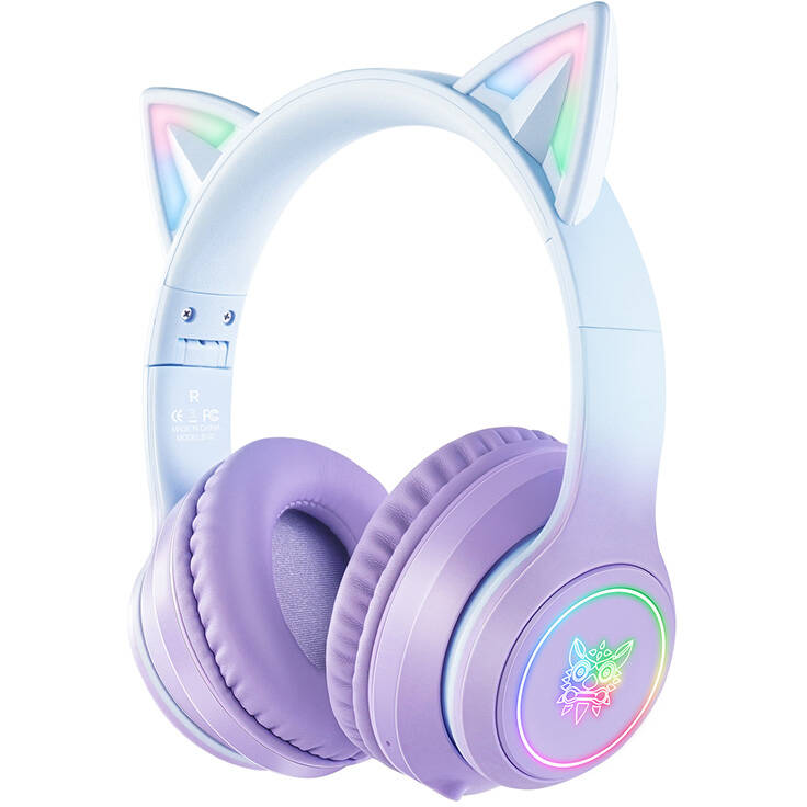 Oferte la Casti B90 10M Gaming Bluetooth Albastru/Violet