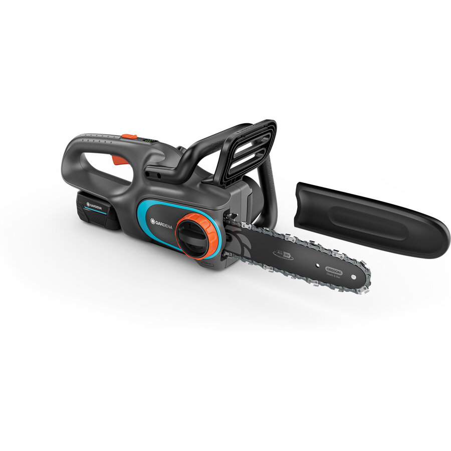 Oferte la Fierastrau Electric cu Lant PowerSaw 250/18V P4A Lama 250MM Acumulator Li-Ion P4A 2.5Ah si Incarcator Incluse Gri/Negru