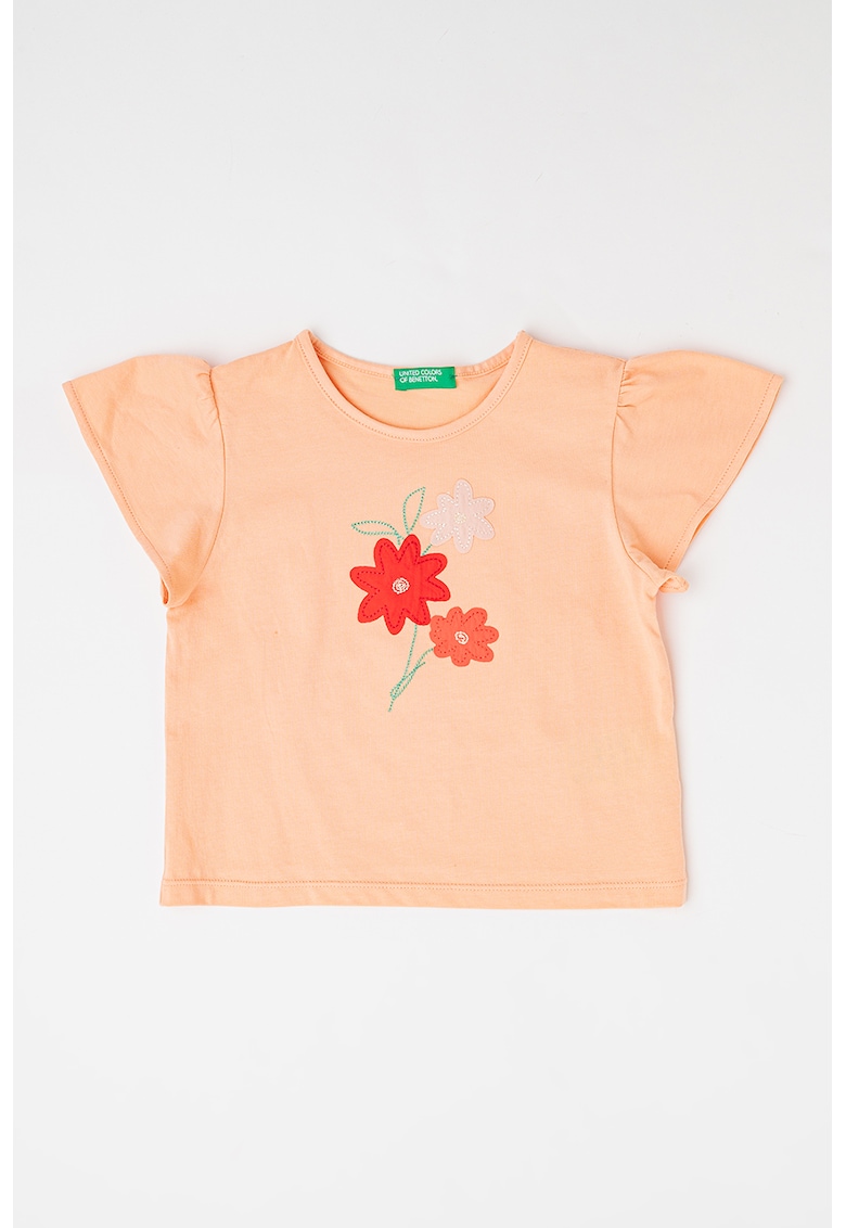 Oferte la Tricou cu maneci butterfly - Portocaliu