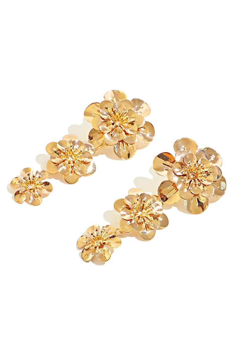 Oferte la Cercei drop de aur de 18K filat - Auriu rose