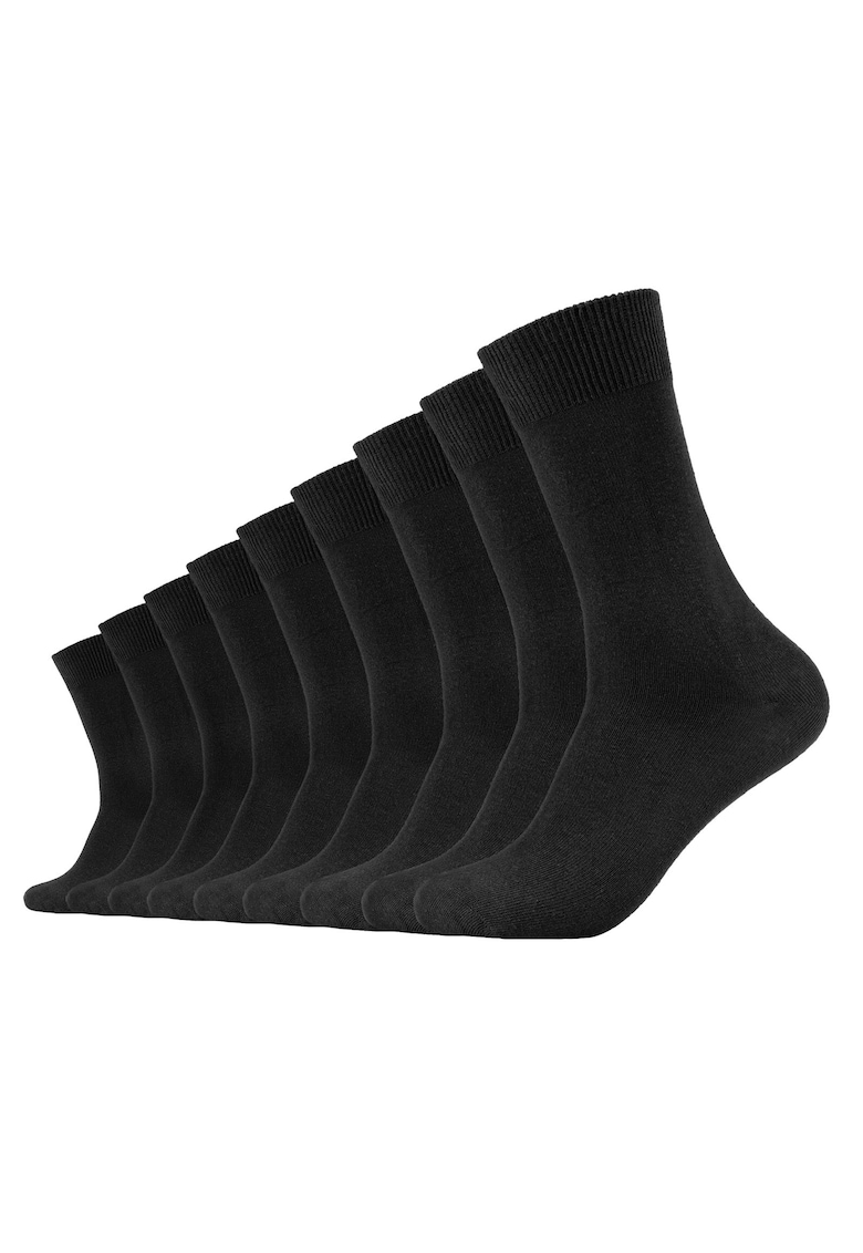 Oferte la Set de sosete unisex cu model uni - 9 perechi - Negru